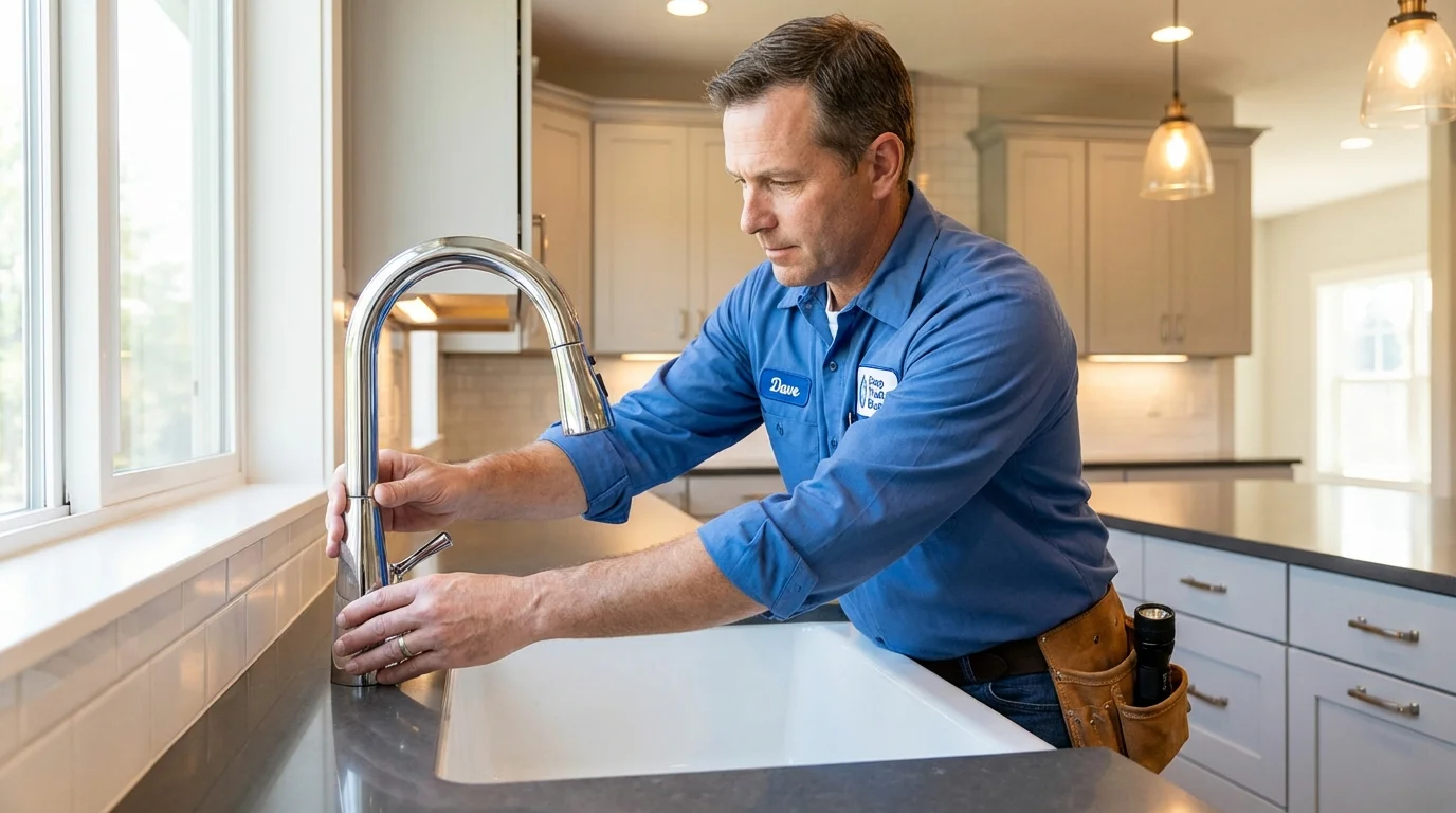 Kitchen faucet installation by Johns Plumbing LLC in Cumming
